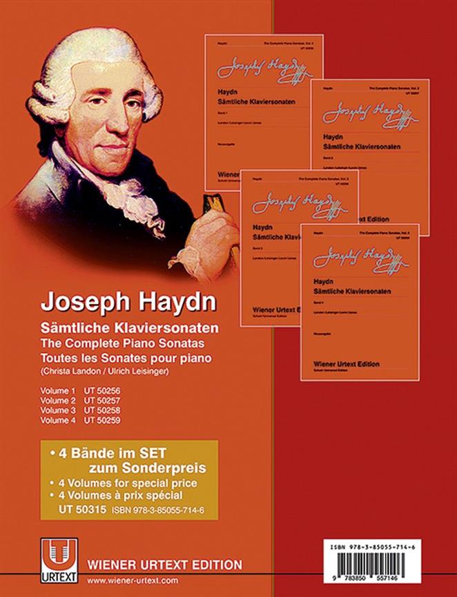 Sämtliche Klaviersonaten - Komplettangebot V. 1-4