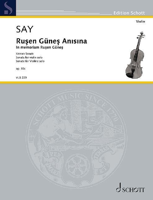 Ru?en Güne? An˜s˜na op. 92c