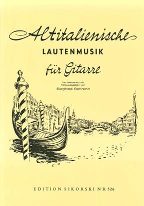 Alte europäische Lautenmusik für Gitarre