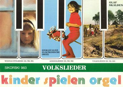 Kinder spielen Orgel: Volkslieder