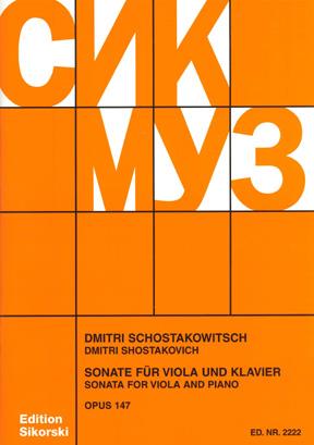 Sonata for Viola and Piano Op. 147