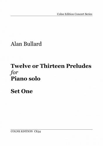 Twelve or Thirteen Preludes Set One