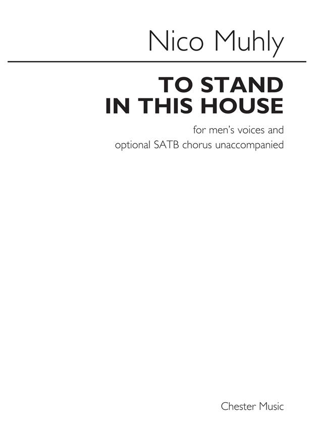 To Stand In This House Men'S Voices
