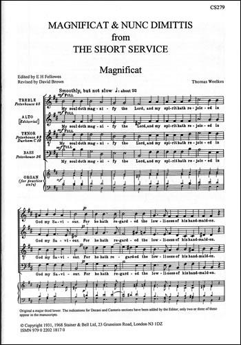 Magnificat and Nunc Dimittis The Short Service