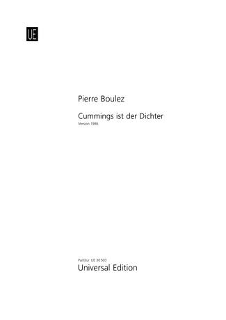 Cummings ist der Dichter