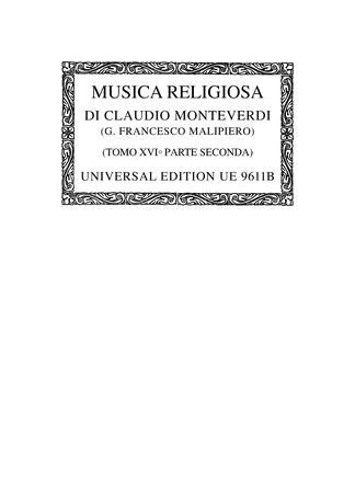 Musica Religiosa III b - Misae e Psalmi