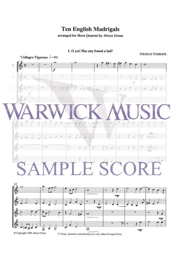 Ten English Madrigals