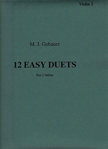 12 Easy Duets For Two Violins Op. 10