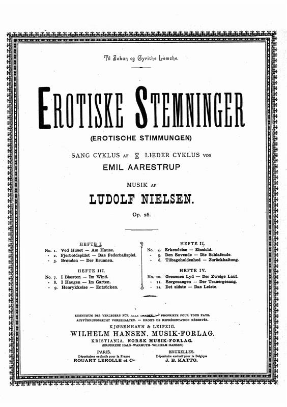 Erotiske Stemninger Op. 26