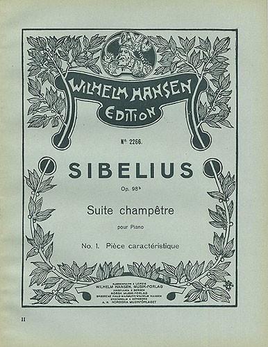 Suite Champetre Op.98b No.1-Piece Caracteristique