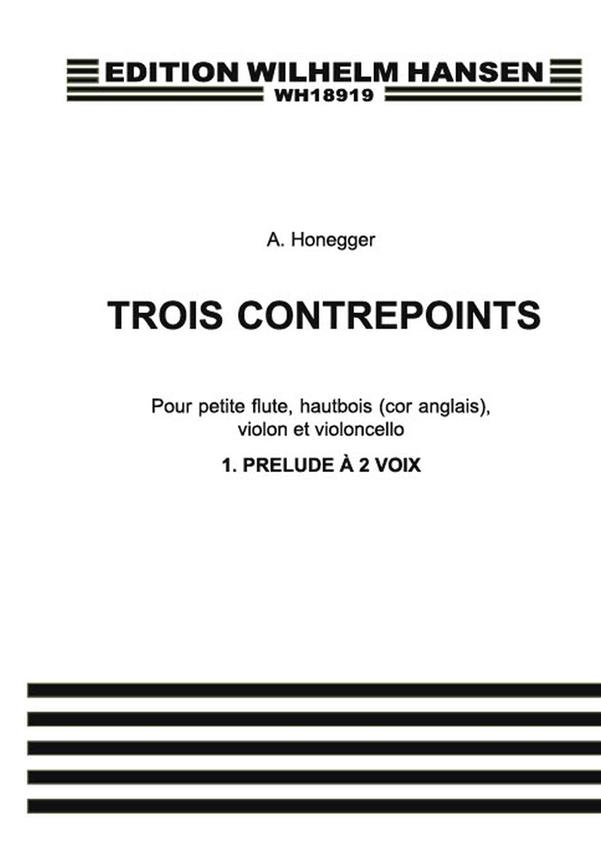 Trois Contrepoints No. 1 'Prelude A 2 Voix'