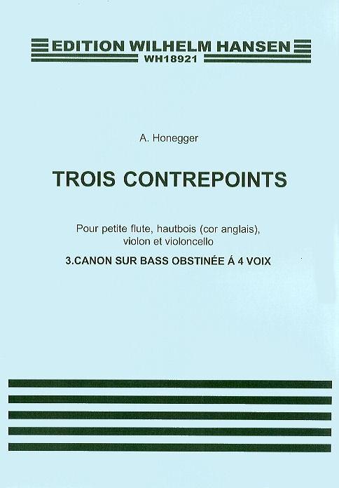 Trois Contrepoints No. 3 'Canon Sur Bass Obstinee'