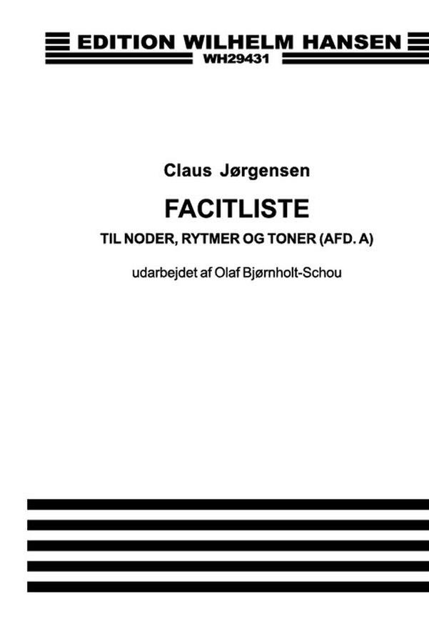 Facitliste Til Claus Jorgensen