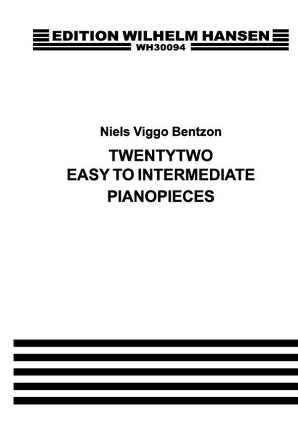 22 Easy To Intermediate Piano Pieces
