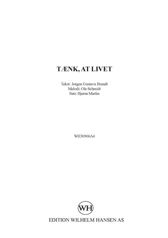 Tænk, At Livet