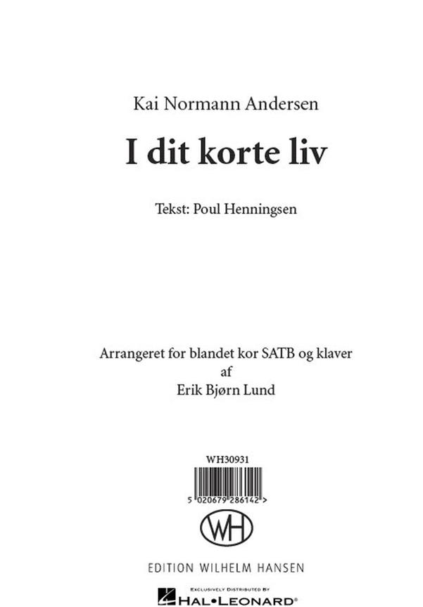 I Dit Korte Liv