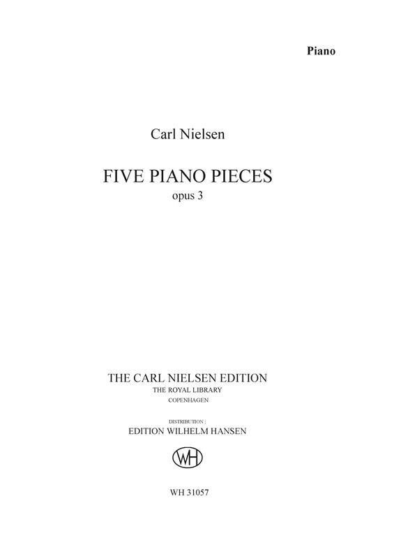 Five Piano Pieces Op. 3