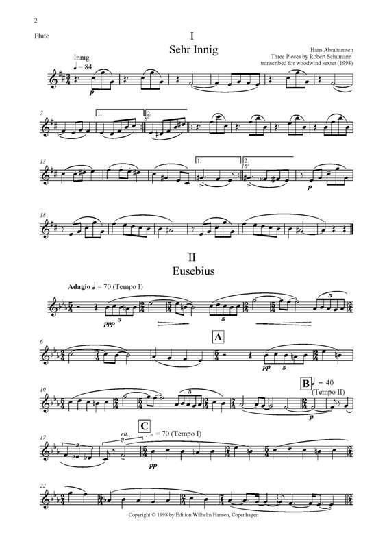 Three Pieces By Schumann