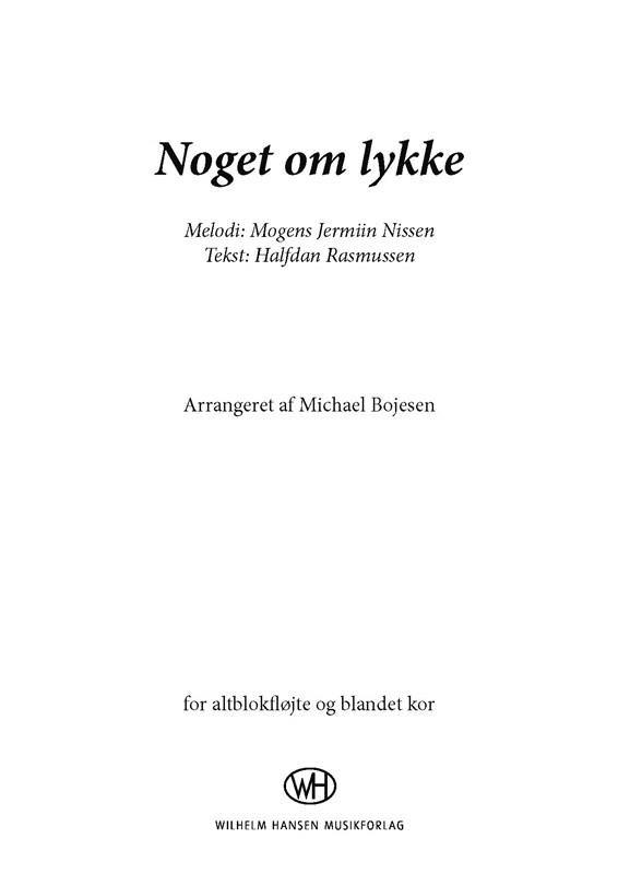 Noget Om Lykke