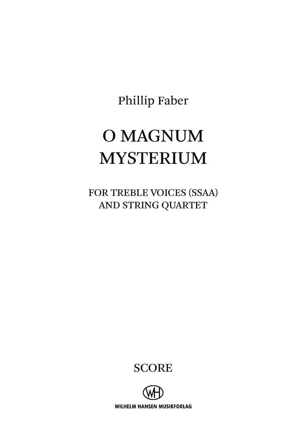O Magnum Mysterium