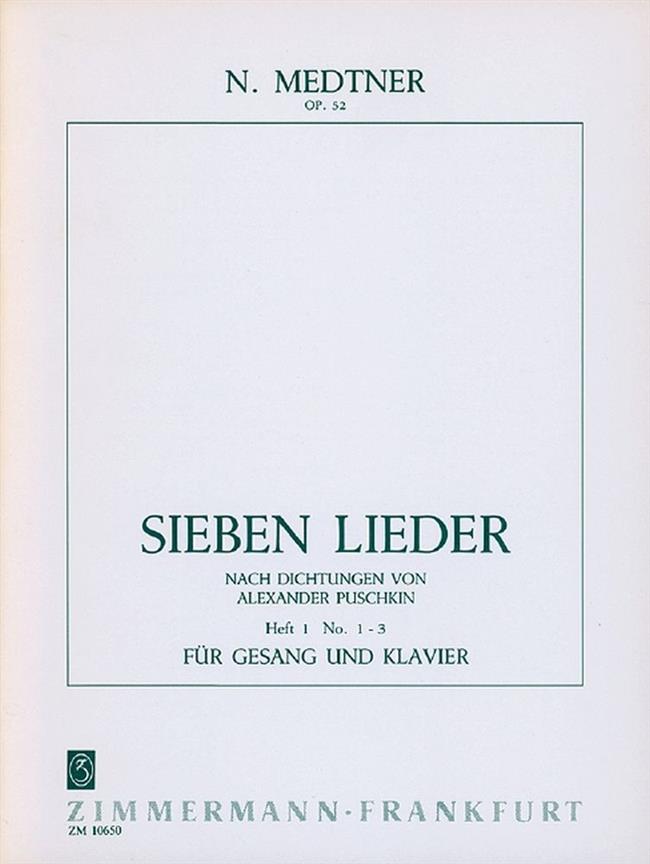 7 Lieder op. 52 Heft 1