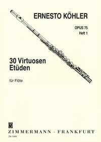 30 Virtuoso Studies Op.75 For Flute - Book 1