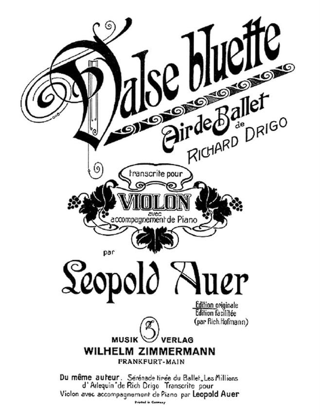 Valse bluette, Air de ballet