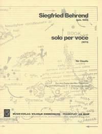 Solo per Voce