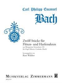 Zwölf Stücke für Flöten- und Harfenuhren