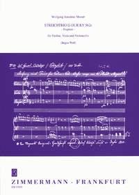 Streichtrio G-Dur (Fragment) KV 562e