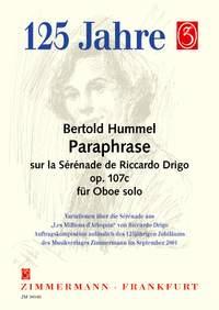 Paraphrase Sur La Sérénade De Riccardo Drigo