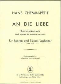 An die Liebe (Kanzler, um 1300)