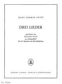 Drei Lieder