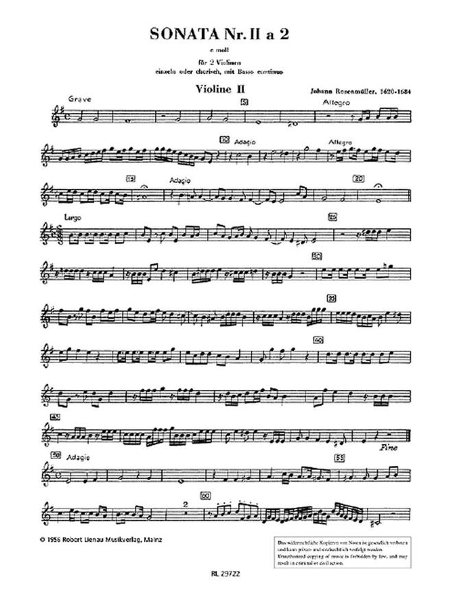 Sonata 2 e-Moll a 2