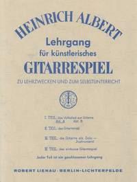 Lehrgang Für Künstlerisches Gitarrespiel Heft 1A