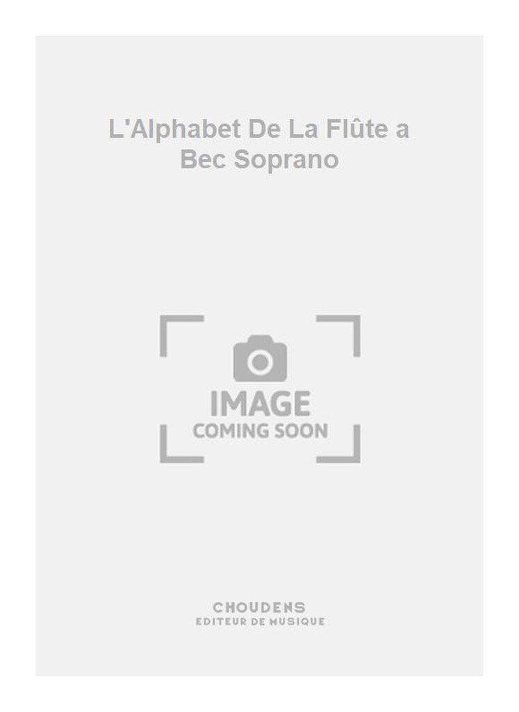 Von Winterfeld Alphabet De La Flûte a Bec Soprano