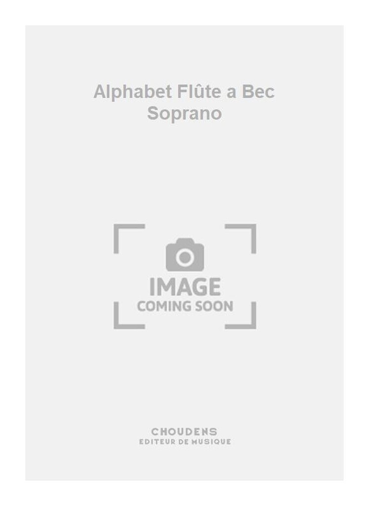 Alphabet Flûte a Bec Soprano