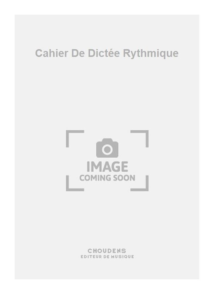 Cahier De Dictée Rythmique