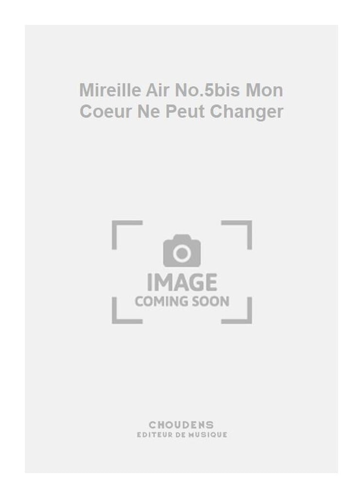 Mireille No 5bis Mon Coeur Ne Peut Changer