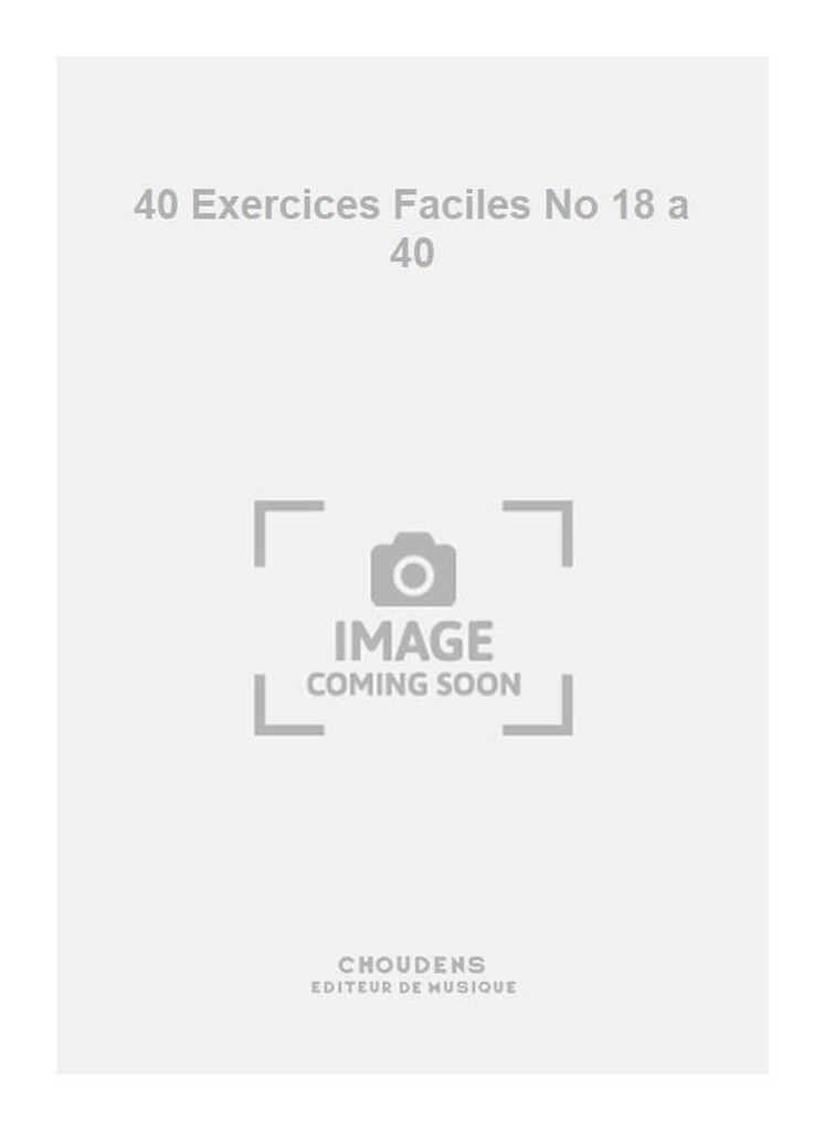 40 Exercices Faciles No 18 a 40