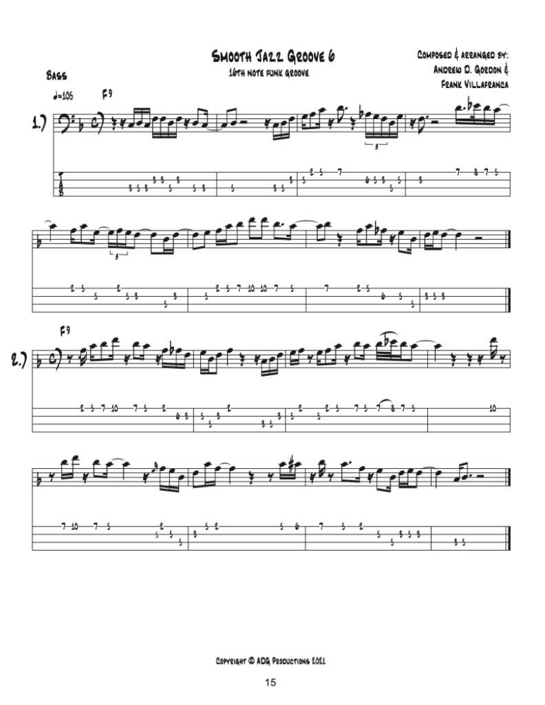 Ultra Smooth Jazz Grooves for Bass