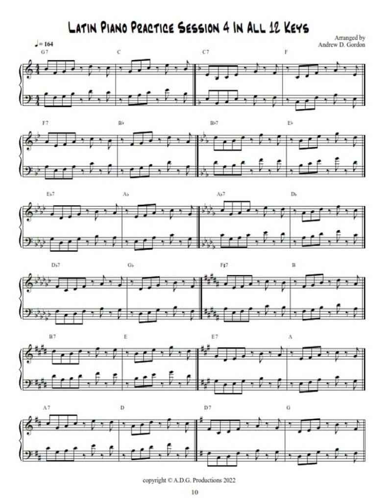 Latin Piano Practice Sessions V.1