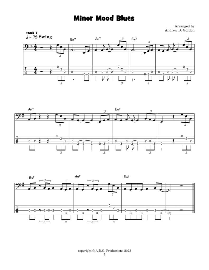 Blues Play-A-Long And Solos Collection for Bass