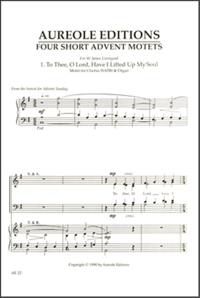 To Thee, O Lord, Have I Lifted Up My Soul