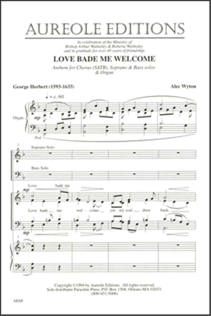 Love Bade Me Welcome