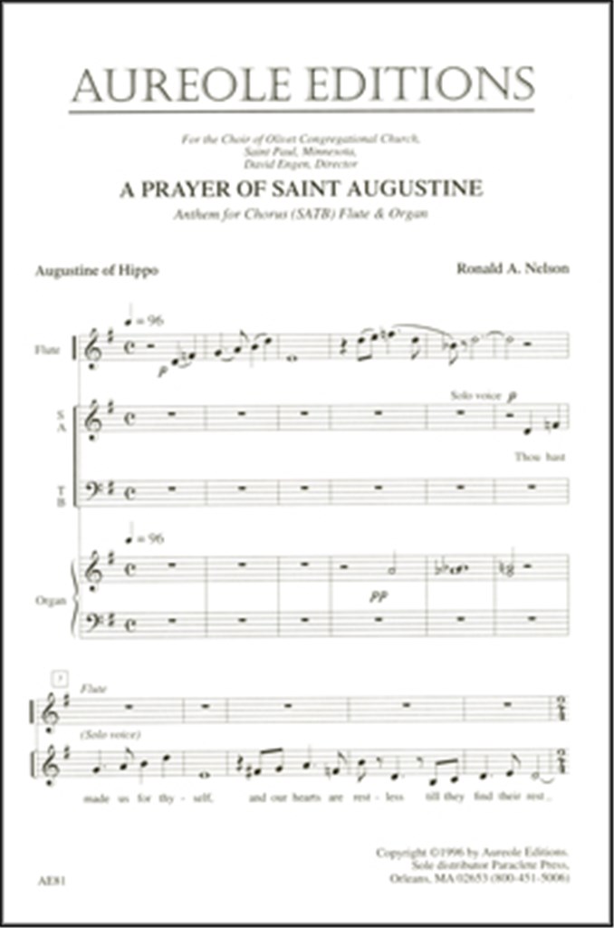 A Prayer of St. Augustine