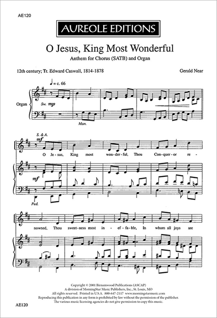 O Jesus, King Most Wonderful