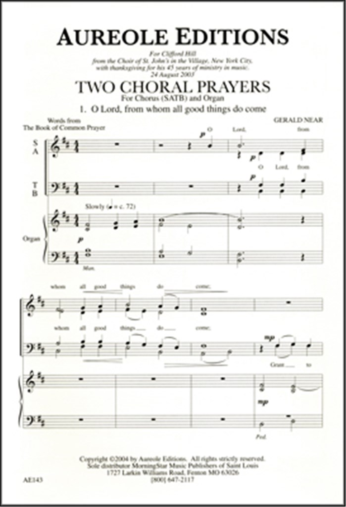Two Choral Prayers