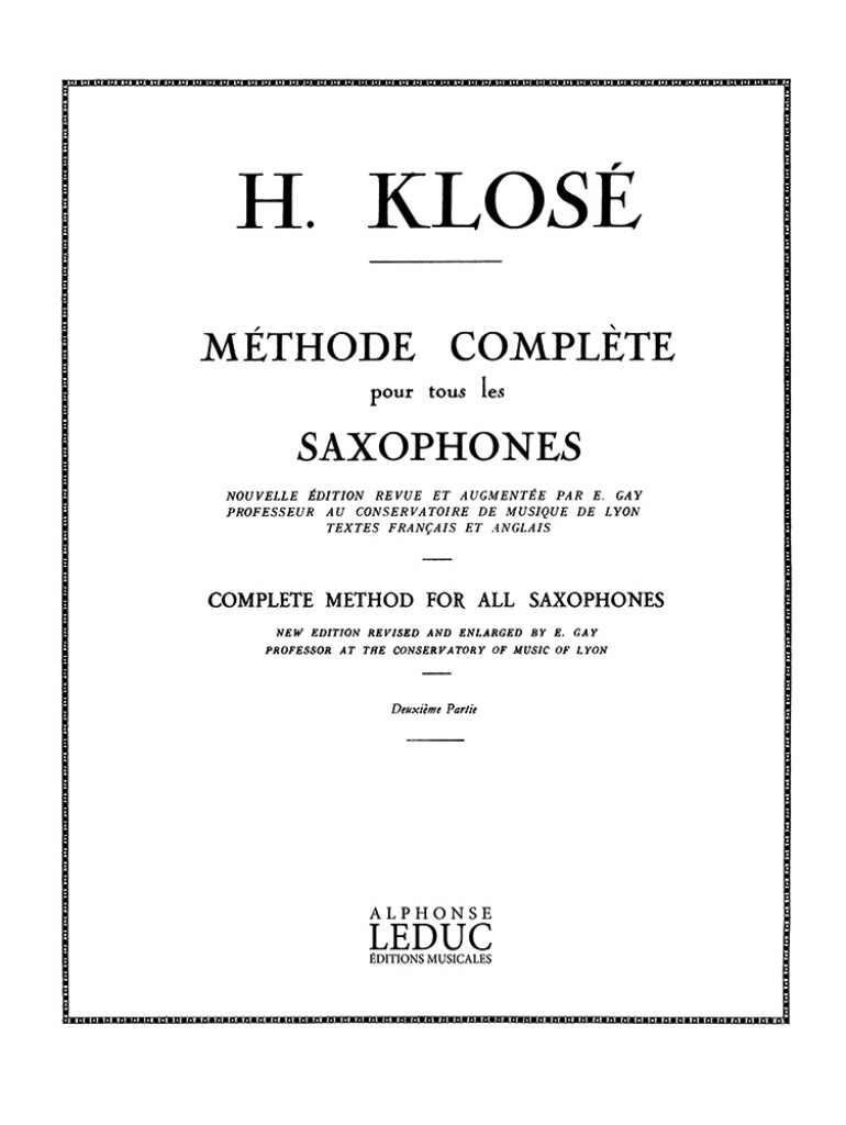 Methode de Saxophone Vol. 2