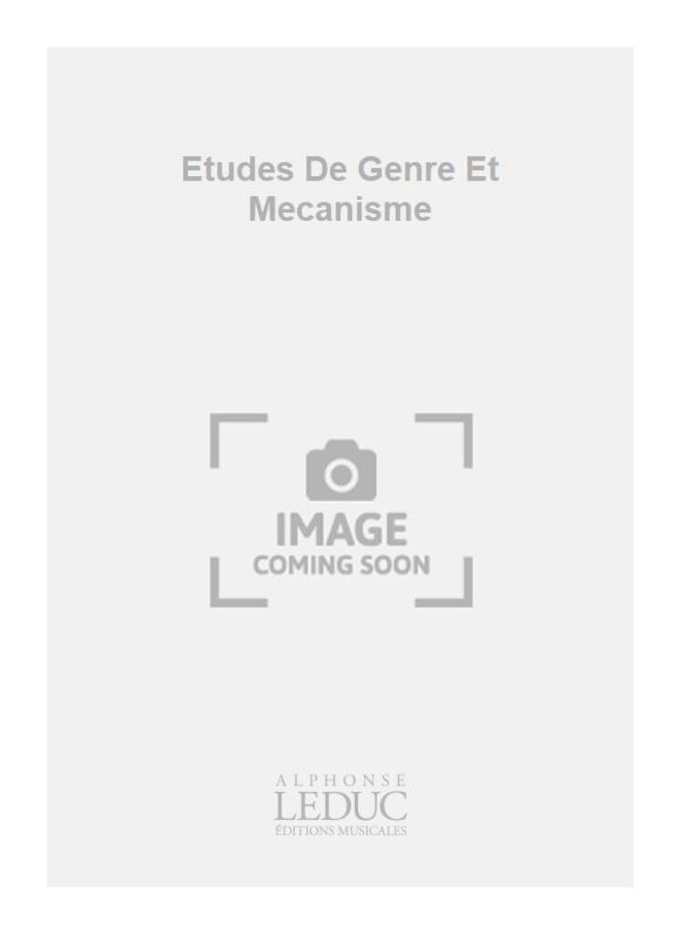 Etudes De Genre Et Mecanisme